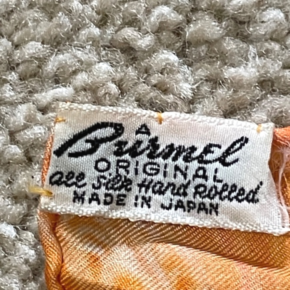 Burmel Original Vintage Signed Scarf 100% Silk Japan - Picture 12 of 13